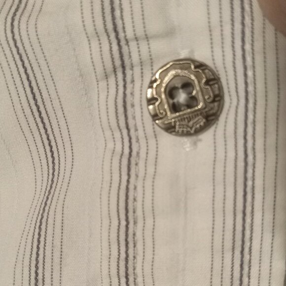 7 Diamonds Men's LS Metal Button Down Embroidered Western Shirt Size XXL - Picture 8 of 8